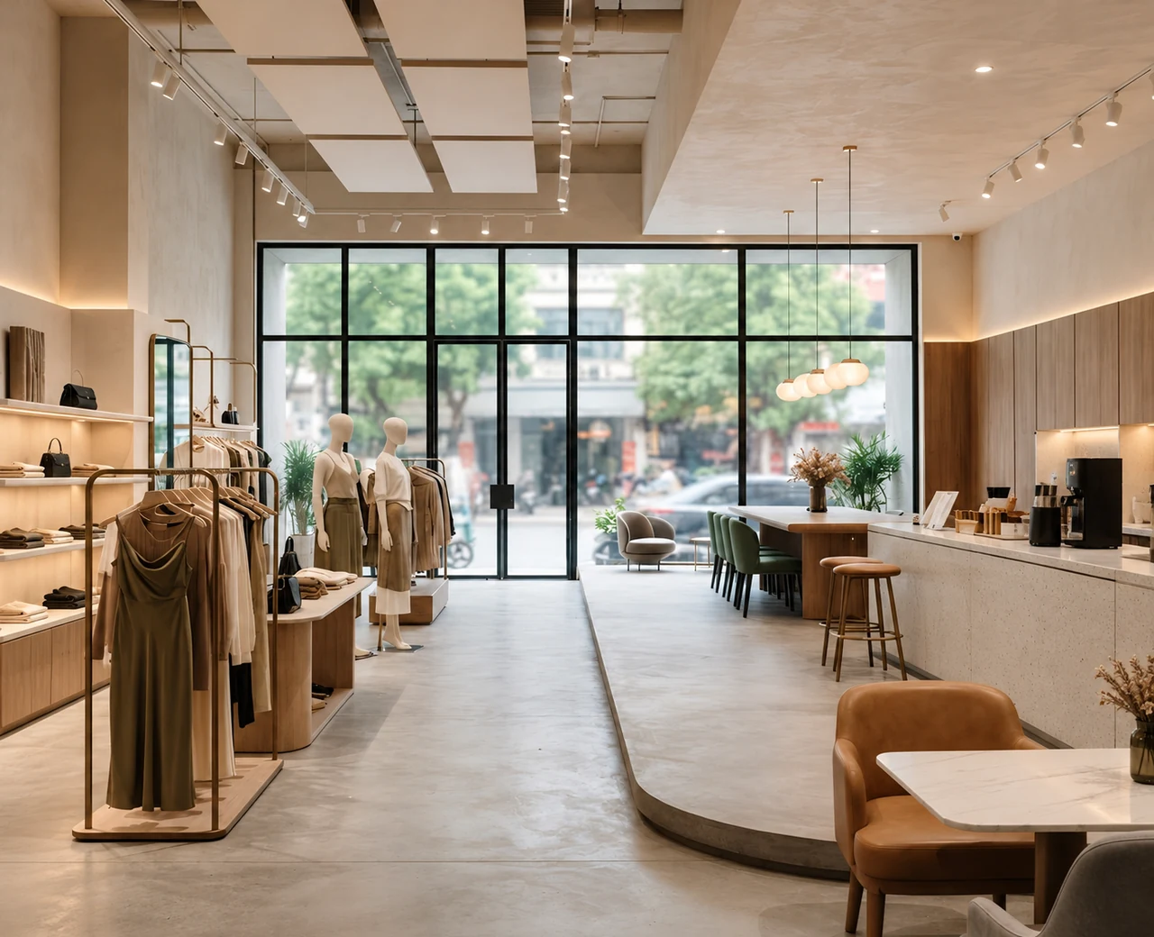 Espace de vente moderne et lumineux